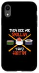 Coque pour iPhone XR They See Me Rollin They Hatin Rouleau à sushi japonais