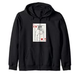 King of Hearts – Funny Wine Lover Design Zip Hoodie