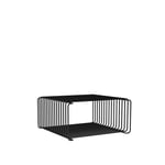 Montana - Panton Wire Half Height hylla, djup 34,8 cm - Black - Hyllsystem - Verner Panton - Svart - Metall