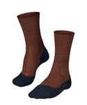 FALKE Men's TK2 Explore Wool M SO Breathable Thick Anti-Blister 1 Pair Hiking Socks, Orange (Samba Orange 8182), 9.5-10.5