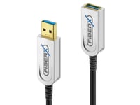 Fiberx Fx-I650-003, 3 M, Usb A, Usb A, Usb 3.2 Gen 1 (3.1 Gen 1), 10000 Mbit/S, Sort, Sølv