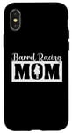 Coque pour iPhone X/XS Barrel Racing Mom Horse Barrel Racer Fête des Mères