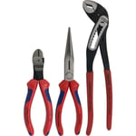 KNIPEX tangsett med vannpumpetang, bitetang og nåletang