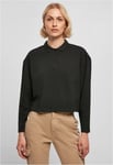 Urban Classics Ladies Short Oversized Polo Longsleeve (black,XL)