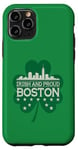 Coque pour iPhone 11 Pro Green & Proud - Boston Irish Shamrock