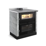 Cuisinière à bois NORDICA VERONAXXLPIERRENATURELLE - NORDICA - Gris - 7 kW - Rdt 85,1% - Bûches 50 cm