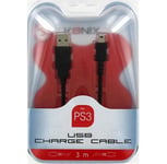 Konix Cable de recharge USB PS3