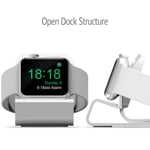 Aluminum Charging Dock Station Stand Holder Bracket Hole Support For Apple Watch