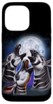 iPhone 14 Pro Max 3 Okapi Howling At The Moon Funny Okapi Forest Giraffe Lover Case