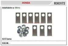 Ensemble 9 Lames pour Honda Robot Miimo R303172