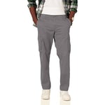 Amazon Essentials Pantalon Cargo Stretch, Coupe Droite (Grandes Tailles Disponibles) Homme, Gris Foncé, 28W / 32L