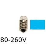 Blå LED signallampa T14x30 5lm E14 0,4W 80-260V