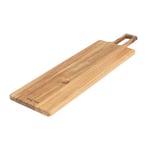 Salter BW13694EU7 Toronto Planche de service – Pelle à pizza en bois de 55 cm, grande planche à grêler, bois d’acacia certifié FSC®, palette à charcuterie rectangulaire avec poignée de service