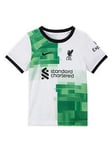 Nike Liverpool Little Kids 23/24 Away Full Kit - White, White, Size L