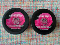 The Body Shop Body Butter British Rose 2 x 50ml (100ml total) Vegan