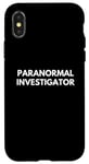 Coque pour iPhone X/XS Enquêteur paranormal de chasse aux fantômes d'Halloween