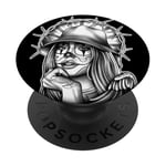 Payasa Clown Girl x Chicano Angel Gangster PopSockets PopGrip Adhésif