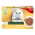 Purina Gourmet Gold Lot de 8 boîtes de 12 boîtes de 85 g 96 boîtes de Nourriture Humide pour Chat