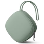 Aolso Boite a Sucette Bebe, Boîte De Rangement en Silicone pour Sucette, Boîte À Sucettes Portable en Silicone pour Bébé, Imperméable, Sans BPA, pour Voyage en Plein Air (Vert)