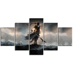 120Tdfc Wall Art Picture 5 Pieces Warrior Hellblade Senuas Sacrifice Video Game Bedside Background Wall Art Painting Prints On Canvas The Pictures For Home Modern Decoration Print Decor