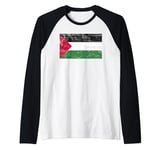 Flag Palestine Raglan Baseball Tee