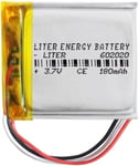 Batterie à 3 Fils 602020 LiPo 3.7V 180mAh 0.666Wh 1S 5C Liter Energy Battery Rechargeable avec PCM thermistance NTC Montre électronique Ne Convient Pas à la Radiocommande 22x20x6mm.[G1802]