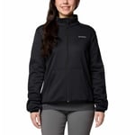 Columbia Women's Hike Tech Fleece Full Zip, Black Heather, XS