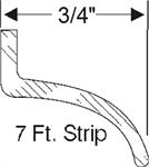 Steele Rubber Products 30-0476-44 Seal, rear shield to bumper