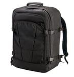 Carry On Cabin Luggage Black Suitcase Backpack Airline 55 cm x 40 cm x 20 cm