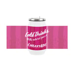 Retro Cherryade Soda Can Drinking Flask with Straw - Travel Mug Gift