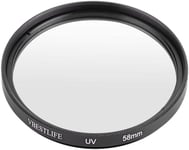 Filtre Solaire UV pour Appareil Photo DSLR à Un Seul Filtre,Filtre UV Ultra-Mince et de Haute qualité,résistant et,Protecteur d'objectif,Résistance d'empreinte Digitale étanche (58mm)