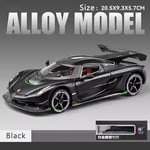 1:24 Koenigsegg-metalliseosautomalli Vedettävä leluauto Die-Cast Urheiluauto