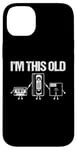 Coque pour iPhone 14 Plus I'm This Old (Cassette, VHS, Floppy Disk) - Funny 80s Novelty