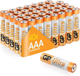 GP Batteries AAA batteries 1.5V Disposable Ultra Alkaline batteries Pack of 40