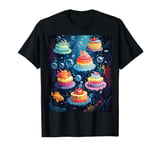 Underwater Cupcake Adventure for Food Lovers T-Shirt