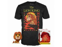 Disney Le Roi Lion Mufasa Spécial + T-Shirt (Taille S) POP & Tee Figurine Vinyle