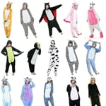 Unisex vuxen Kigurumi djurkaraktärskostym Bodysuit Pyjamas Fancy 1onesie1 Big Eyes-Blue