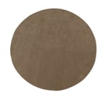 Ferm Living - Stille Tufted Rug - Ø240 - Ash Brown - Ullmattor - Brun