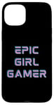 iPhone 15 Plus Retro Epic Gamer Girl Cool Gaming Stuff for Women Girls Y2K Case