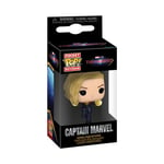 Funko Pop! Keychain: The Marvels - Captain Marvel - Mini-Figurine en Vinyle à Collectionner Porte-clés Fantaisie - Cadeau de Noël - Idée de Cadeau - Produits Officiels - Movies Fans - Mini-Figurine