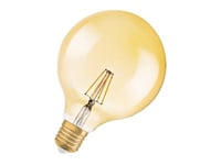 Osram Vintage 1906 Led St - Led-Glödlampa Med Filament - Form: G125 - Klar Finish - E27 - 6.5 W (Motsvarande 51 W) - Klass E - Varmt Vitt Ljus - 2400 K