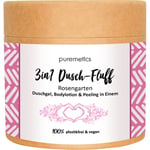 puremetics Vård 3in1 Duschfluffar Rosenträdgård med sockerskrubb 250 g (736,00 kr / 1 kg)