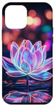 Coque pour iPhone 12 mini Fleur de lotus minimaliste contre fleur de lotus