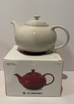 Le Creuset Stoneware Classic Teapot In Almond/Creme  (NEW)