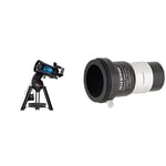 Celestron 22204 5 Inch AstroFi Scmidt-Cassegrain Telescope - Black & 93640 1.25 Inch Universal Barlow and T-Adaptor, Silver/Black