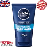 NIVEA MEN Deep Cleaning Face Wash Protect & Care (100 Ml)