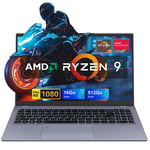 PC Portable,AMD Ryzen 9 6900HX Zen 3+(8C-16T, jusqu'à 4,9 GHz) 16Go DDR5,512Go SSD,WiFi 6 Ordinateur Portable avec AMD Radeon 680M