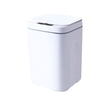 Kitchen Waste Bin Trash Can Smart Sensor Rubbish Bin Electric Touchless Bin Automatic Mute with Cover for Kitchen Bedroom Bathroom 12l (White)
