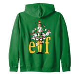 Elf Movie Buddy The Elf Doodles Zip Hoodie