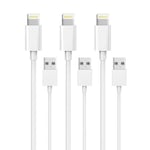 3-pack Lightning laddare iPhone 13/12/11/ Xs/Max/X/8/7/6/5/SE